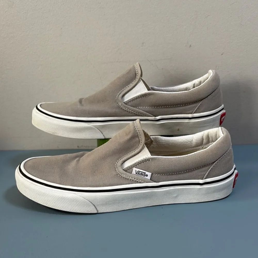Vans Men's Taupe Slip-On Sneakers